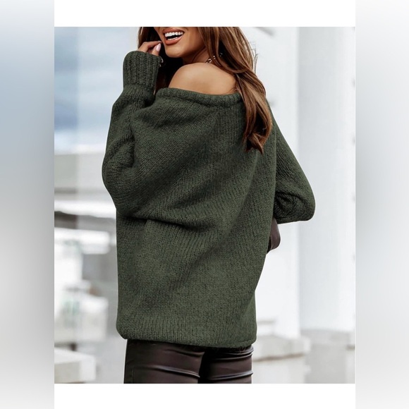 🆕Crew Neck Solid Color Soft Ribbed Knitted - Picture 2 of 2